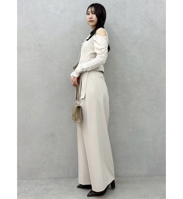 dazzlin「【セットアップ対応】ショルダーリボンジレ」|ベスト・ジレ|