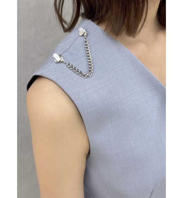 dazzlin「【セットアップ対応】ショルダーリボンジレ」|ベスト・ジレ|