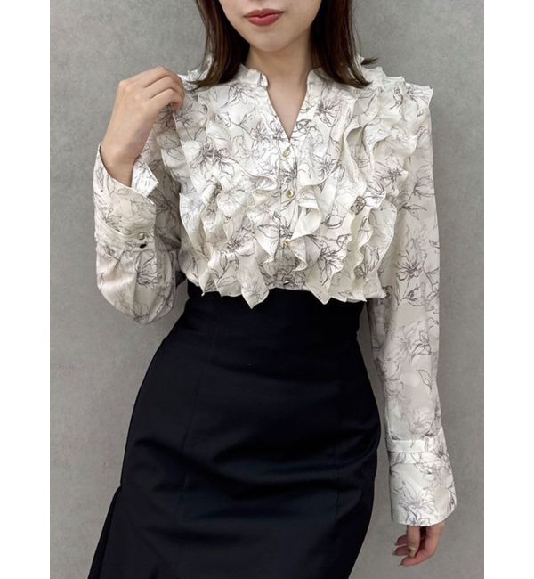 dazzlin「メニーフリルブラウス」|シャツ・ブラウス|オフホワイト