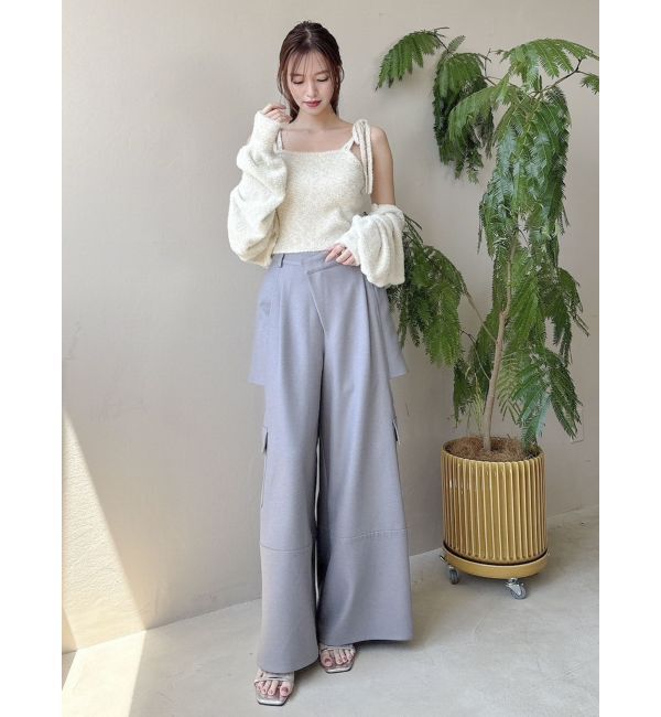 dazzlin「ミニシャギーラメニットカーデトップス」|カーディガン|