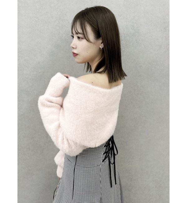 dazzlin「シャギーオフショルニットプルオーバー」|ニット・セーター|