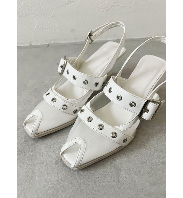 dazzlin「ハトメオープントウパンプス」|パンプス|