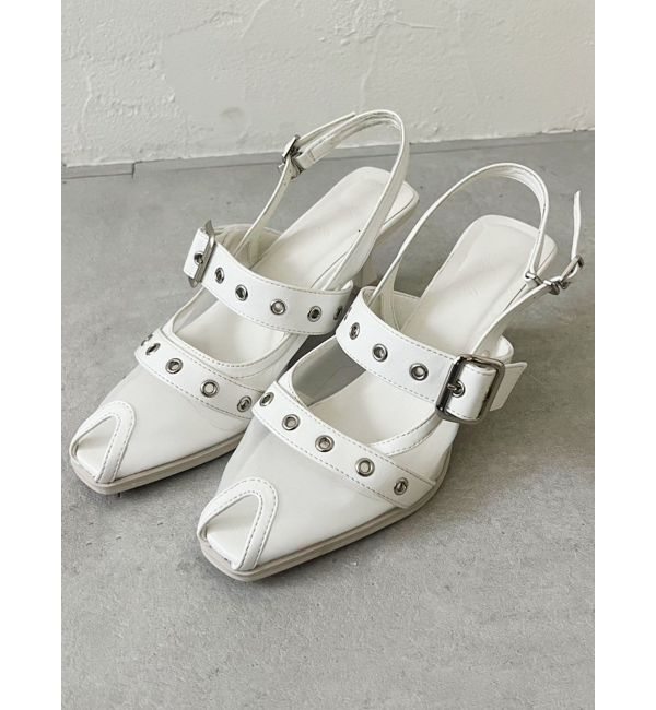 dazzlin「ハトメオープントウパンプス」|パンプス|