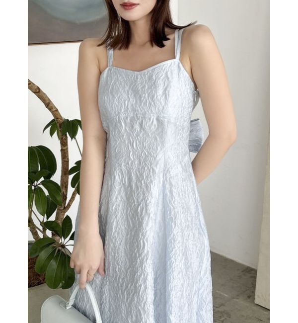 dazzlin「バックリボンジャカードキャミワンピース」|ワンピース|