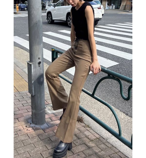 EMODA「レースアップフレアパンツ」|その他|