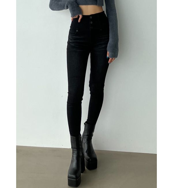 EMODA「【ELDER】フィックスハイウエストデニム」|デニム|