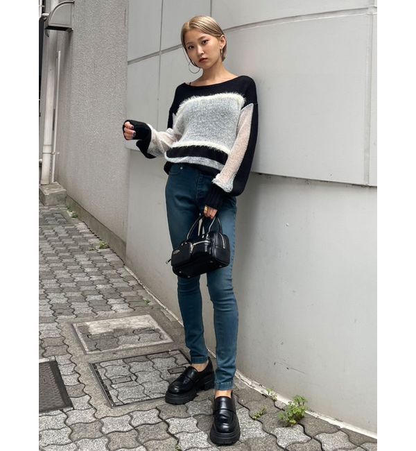 EMODA「【ELDER】フィックスハイウエストデニム」|デニム|