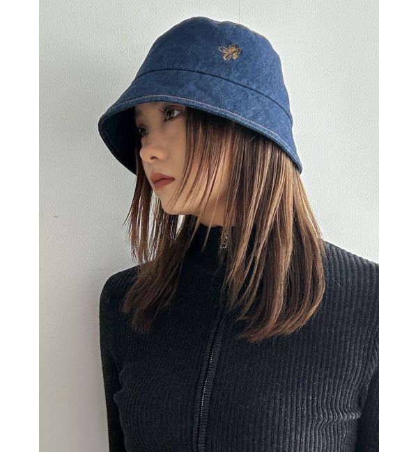 EMODA「ステッチデニムバケットハット」|ハット|インディゴ