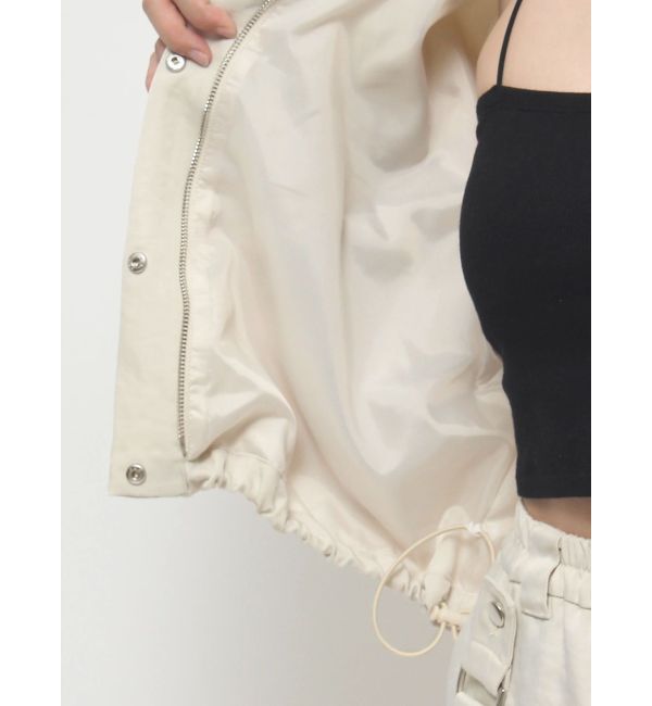 EMODA「ボックスEマークショートブルゾン」|ブルゾン・スタジャン|