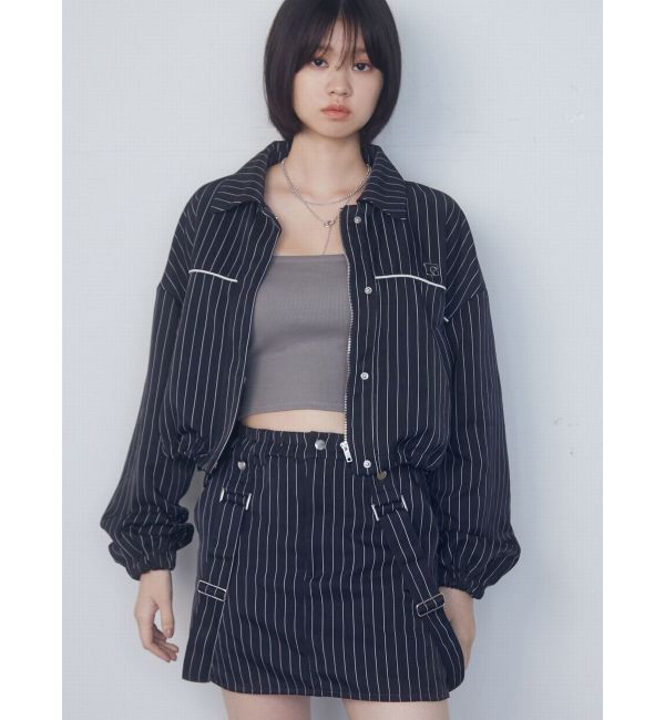 EMODA「ボックスEマークショートブルゾン」|ブルゾン・スタジャン|