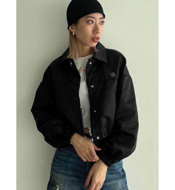 EMODA「ボックスEマークショートブルゾン」|ブルゾン・スタジャン|