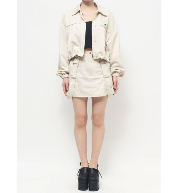 EMODA「ボックスEマークショートブルゾン」|ブルゾン・スタジャン|