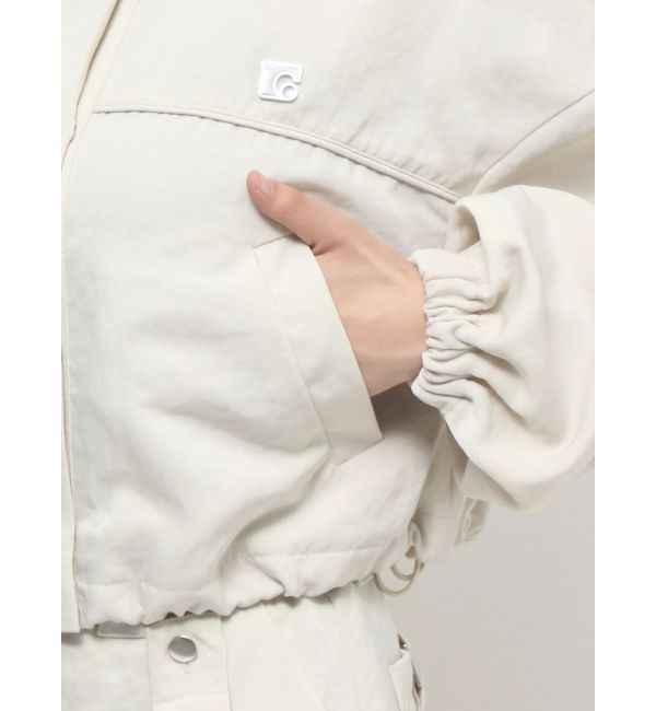 EMODA「ボックスEマークショートブルゾン」|ブルゾン・スタジャン|