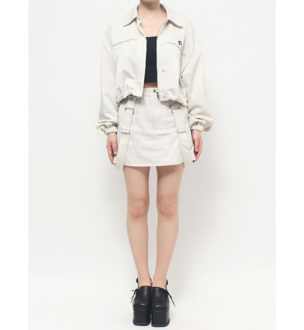 EMODA「ボックスEマークショートブルゾン」|ブルゾン・スタジャン|