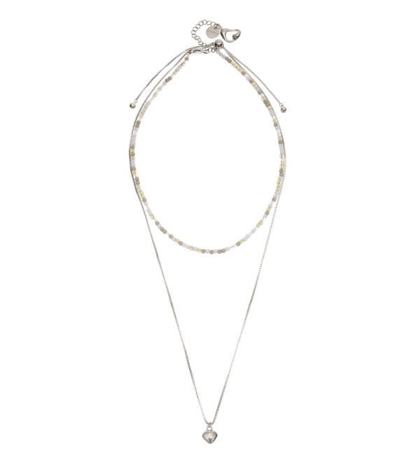 EMODA「ハートモチーフダブルネックレス」|ネックレス|
