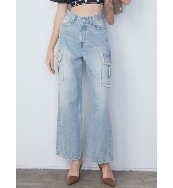 EMODA「アウトポケットワイドジーンズ」|デニム|