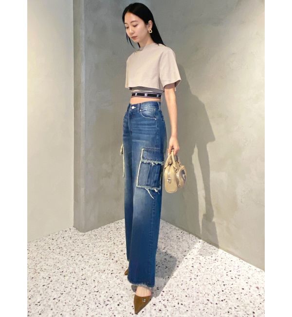 EMODA「アウトポケットワイドジーンズ」|デニム|