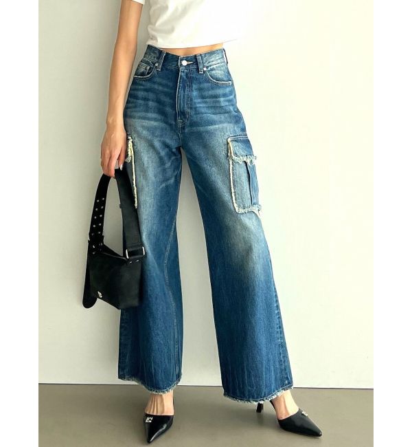 EMODA「アウトポケットワイドジーンズ」|デニム|