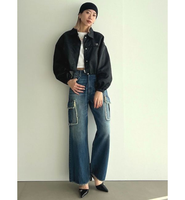 EMODA「アウトポケットワイドジーンズ」|デニム|