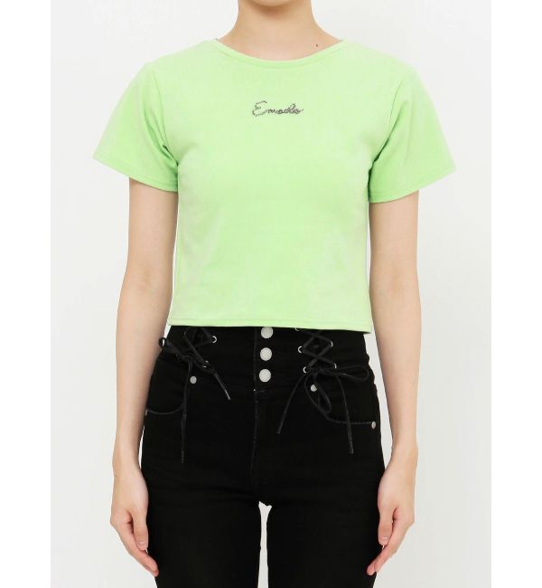 EMODA「ビーズロゴTシャツ」|Tシャツ・カットソー|