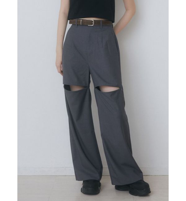 EMODA「ジップスリットワイドパンツ」|その他|