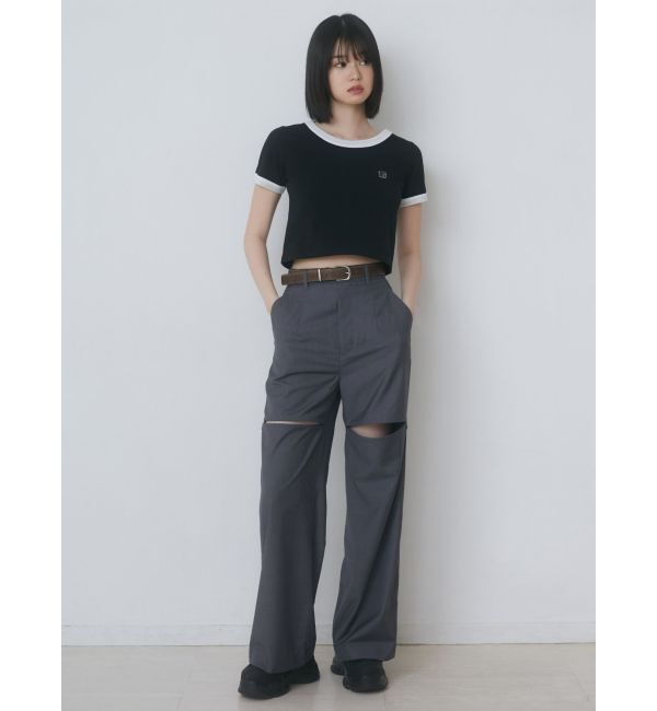 EMODA「ジップスリットワイドパンツ」|その他|