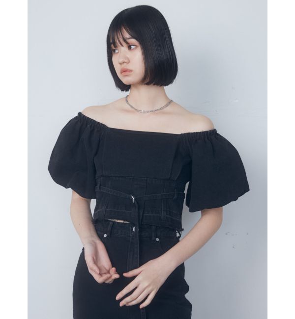 EMODA「デニムオフショルダートップ」|Tシャツ・カットソー|