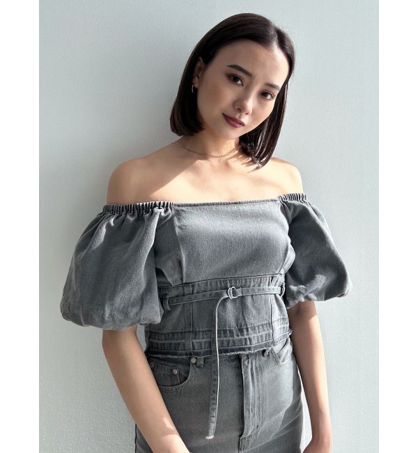 EMODA「デニムオフショルダートップ」|Tシャツ・カットソー|