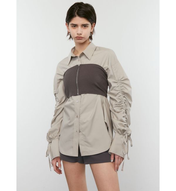 EMODA「ベアセットカーブシャツ」|シャツ・ブラウス|