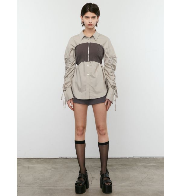 EMODA「ベアセットカーブシャツ」|シャツ・ブラウス|