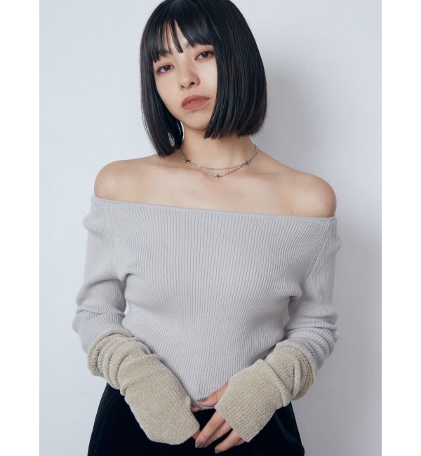 EMODA「ハンドウォームリブニット」|ニット・セーター|アイボリー