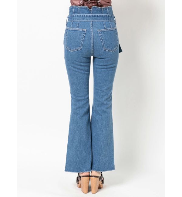 MERCURYDUO「ハイウエストデザインデニムフレアパンツ」|その他|