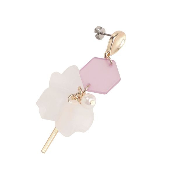 MERCURYDUO「フロストフラワーモチーフピアス」|ピアス|