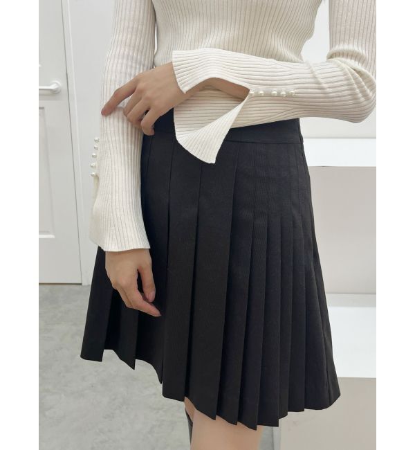 MERCURYDUO「【セットアップ着用可】ラップ風プリーツチェックミニスカパン」|その他|