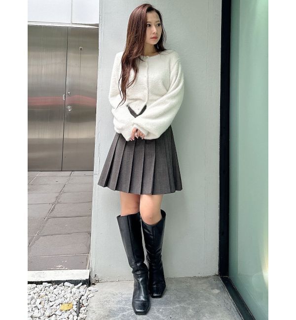 MERCURYDUO「【セットアップ着用可】ラップ風プリーツチェックミニスカパン」|その他|