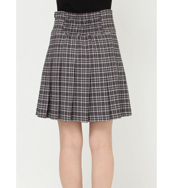 MERCURYDUO「【セットアップ着用可】ラップ風プリーツチェックミニスカパン」|その他|