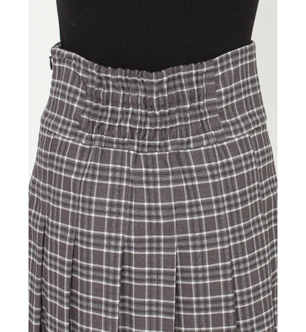 MERCURYDUO「【セットアップ着用可】ラップ風プリーツチェックミニスカパン」|その他|