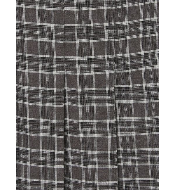 MERCURYDUO「【セットアップ着用可】ラップ風プリーツチェックミニスカパン」|その他|