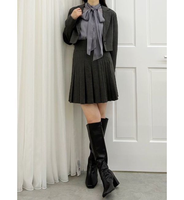 MERCURYDUO「【セットアップ着用可】ラップ風プリーツチェックミニスカパン」|その他|