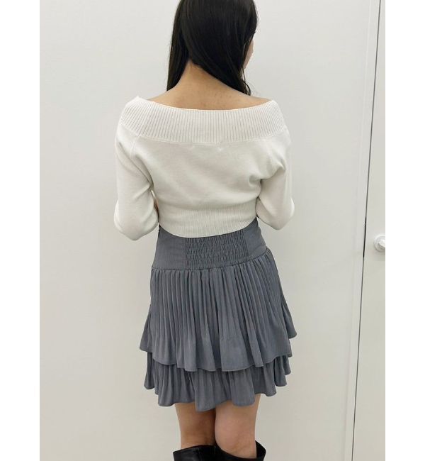MERCURYDUO「マニッシュプリーツミニスカート」|スカート|