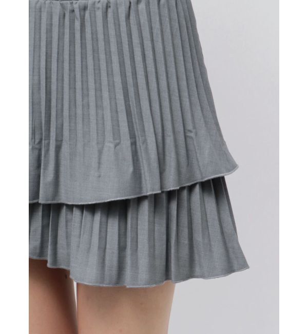 MERCURYDUO「マニッシュプリーツミニスカート」|スカート|