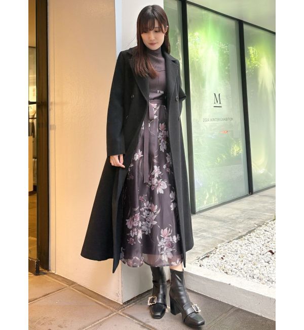 MERCURYDUO「フラワードッキングコルセットワンピース」|ワンピース|