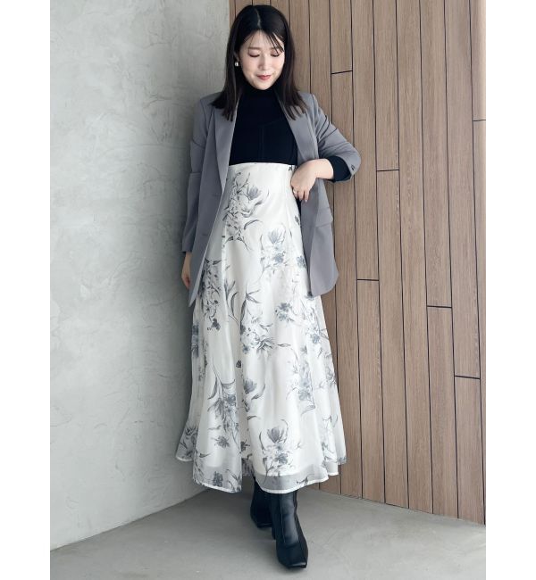 MERCURYDUO「フラワードッキングコルセットワンピース」|ワンピース|