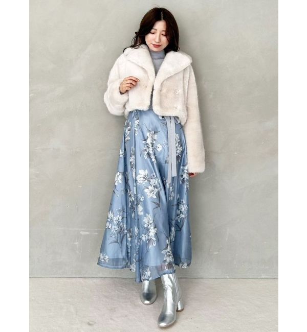 MERCURYDUO「フラワードッキングコルセットワンピース」|ワンピース|