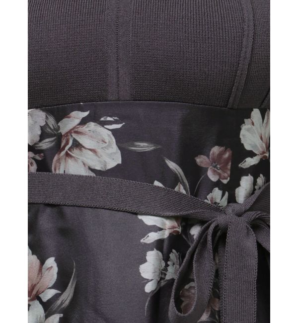 MERCURYDUO「フラワードッキングコルセットワンピース」|ワンピース|