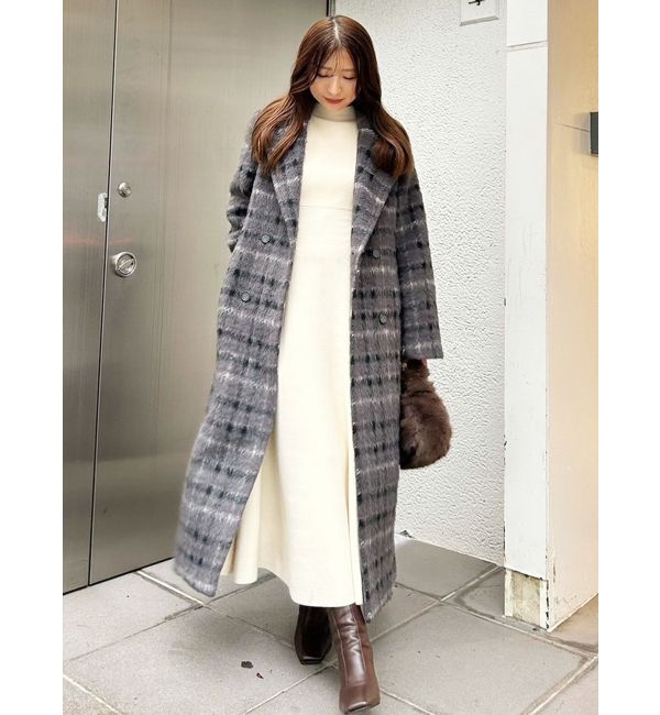 MERCURYDUO「シャギーロングチェスターコート」|チェスターコート|
