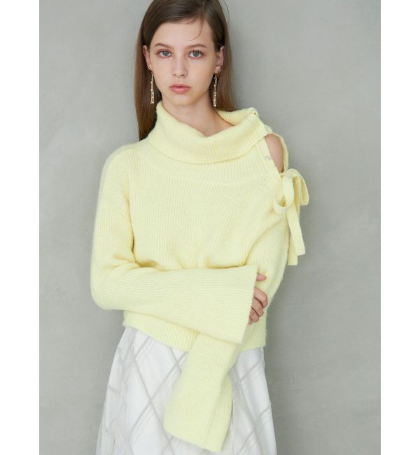 MERCURYDUO「2WAYアシメカラーニット」|ニット・セーター|