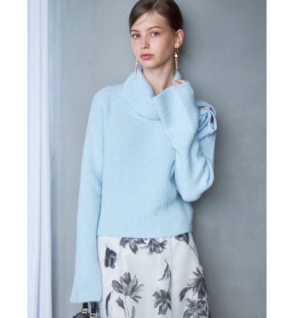 MERCURYDUO「2WAYアシメカラーニット」|ニット・セーター|