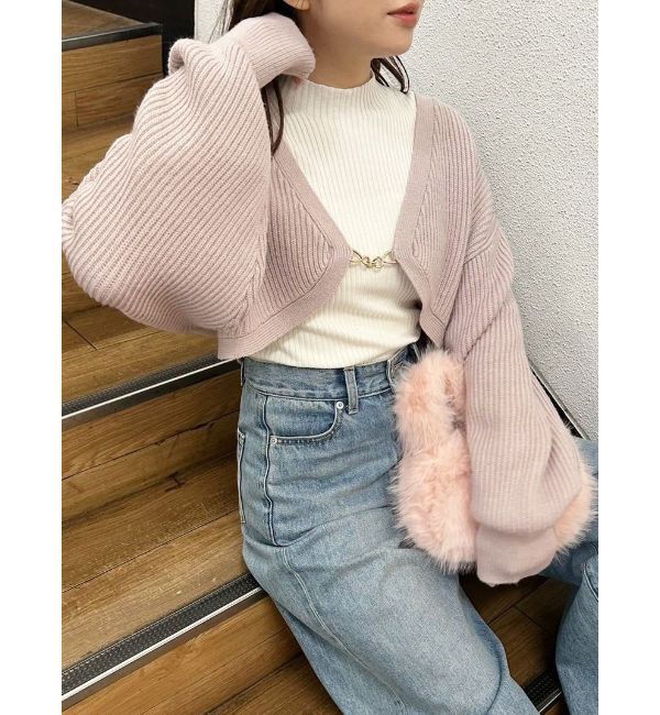 MERCURYDUO「チェーンボレロセットニットマーメイドワンピース」|ワンピース|