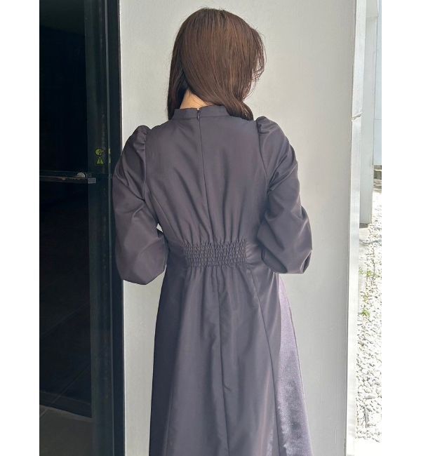 MERCURYDUO「フロントBIGリボンフレアワンピース」|ワンピース|